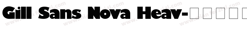 Gill Sans Nova Heav字体转换